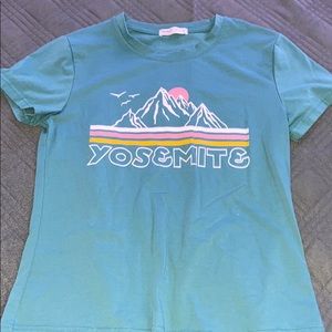 Green Yosemite Tee Shirt